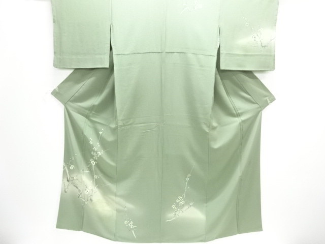 JAPANESE KIMONO / HOMONGI / EMBROIDERY / BRANCH UME / ARTIST WORK